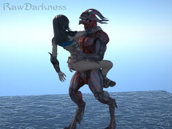 2011 3d defeated demon erection female human interspecies larger_male leg_lock male monster penetration penis rape rawdarkness sex smaller_female stand_and_carry_position straight suspended_congress vaginal_penetration