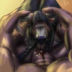 black_hair human male_only tauren unshackled_fenrir world_of_warcraft