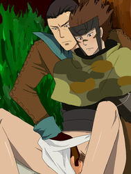 2boys clothing hand_in_underwear katakura_kojuro male male_only pubic_hair sarutobi_sasuke sengoku_basara tagme underwear yaoi