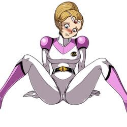 1girls blue_eyes blush bodysuit breasts cameltoe female jpg long_hair pilot_suit princess princess_allura pussy royalty skin_tight voltron voltron:_defender_of_the_universe white_background