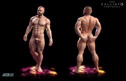 1boy jacob_lee male male_only naked_male playstation the_callisto_protocol video_games