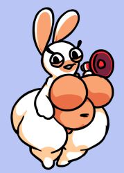 big_breasts breasts chubby featureless_breasts female fur huge_ass jamonsin rabbid raving_rabbids thick_thighs ubisoft video_games wide_hips