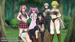 6girls adult aged_up akame_(akame_ga_kill!) akame_ga_kill! alternate_version_available areola ass big_ass big_butt big_penis black_eyes black_hair breasts butt chelsea_(akame_ga_kill!) covering_breasts cunnilingus eyepatch feet_out_of_frame female female_only forest full_body hair_between_eyes hair_ornament hands_behind_back height_difference incest kurome_(akame_ga_kill!) large_ass large_breasts large_butt leone_(akame_ga_kill!) light-skinned_female long_hair looking_at_another looking_down mature mature_female mature_woman mine_(akame_ga_kill!) multiple_girls najenda_(akame_ga_kill!) navel nipples on_knees opposite_sex_twins oral oral_sex orange_eyes orange_hair pink_eyes pink_hair prosthetic prosthetic_arm prosthetic_limb purple_eyes red_hair revealing_clothes rock saliva scarf school_uniform shiny shiny_skin silver_hair sisters sitting skirt smilingdog standing stomach straps thick_thighs thighs tits tomboy toned toned_body toned_female tree trees tsundere tummy twintails very_long_hair yellow_eyes young younger_female