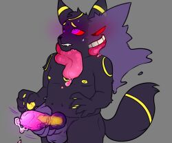 animal_genitalia animal_penis anthro anthro_on_anthro asphyxiation berryannoyed big_penis canine_penis choking chubby_male duo eeveelution generation_1_pokemon generation_2_pokemon gengar genitals handjob handjob_while_masturbating hypnosis knot male male/male mawplay mind_control nintendo penile penis pokémon_(species) pokemon pokemon_(species) questionable_consent sex small_penis tongue tongue_out translucent translucent_penis umbreon