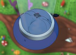 anthro big_breasts blueberry_inflation breasts fat female hoodiechubs spherical_inflation sunken_head sunken_limbs tagme