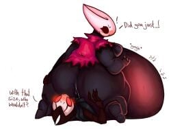 ambiguous_penetration anthro arachnid arthropod ass belly belly_expansion belly_inflation big_belly big_butt bodily_fluids cape cloak cum curvy_figure dominant dominant_female embarrassed expansion facesitting fat_ripples fat_rolls female filled_womb genital_fluids glorp glutes grimm_(hollow_knight) hollow_knight hornet_(hollow_knight) huge_butt huge_hips humanoid hyper hyper_belly hyper_butt impregnation inflation insects larger_female macro male male/female nervous obese overweight penetration plusnegative1 pregnant red_cape rumbling_stomach shocked sitting size_difference slosh sloshing_belly sneak_attack spider squish stretched stretching surprise team_cherry thick_thighs tricked voluptuous weight_gain wide_hips