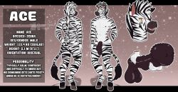 animal_genitalia animal_penis anthro big_flare big_penis equid equine equine_penis flared_penis genitals hi_res huge_cock male mammal model_sheet muscular penis smile solo tenkelly zebra