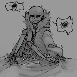 2d after_sex alternate_universe animated_skeleton cum dubious_consent gripping_sheets red_eyes sans sans_au simple_background skeleton tagme tears text_box themimii1 twitter_username underfell underfell_sans undertale undertale_(series) undertale_au