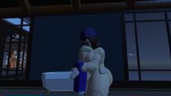 beanie beanie_hat breast_grab breast_squeeze breast_squish breast_sucking breasts_bigger_than_head rec_room rec_room_avatar recroom recroom-nsfw sleepi_(recroom) vr_media winter