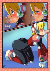 1boy 1girls 2021 alia android ass big_ass blonde_hair blush bodysuit cum cum_inside fellatio godichi mega_man mega_man_x oral oral_sex robot_girl sex sucking_penis tagme