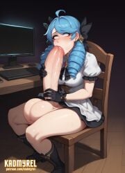 1futa ahoge ai_generated autofellatio balls big_balls big_penis big_testicles blue_eyes blue_hair blush boots desperate desperate_to_cum desperation dress dress_lift edging eyes_rolling_back futa_only futanari gloves gwen_(league_of_legends) huge_balls huge_cock huge_testicles kadmyrel league_of_legends penis penis_under_clothes penis_under_skirt precum_drip precum_dripping presenting presenting_penis selfsuck skirt skirt_lift skirt_lifted small_breasts small_tits solo solo_focus thighhighs thighs