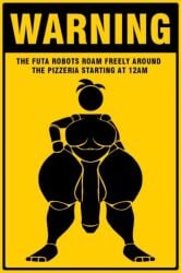 1futa breasts chicken chicken_girl dick five_nights_at_freddy's_2 fnaf_2 futanari robot robot_girl sign text text_focus toy_chica_(fnaf) unknown_artist warning_sign warning_symbol