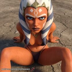 ahsoka_tano ai_generated airtist alien alien/human alien_girl alien_humanoid athletic bikini bikini_bottom bikini_top bra clone_wars close-up close_up closeup female female_only fit high_resolution highres orange_body panties patreon solo star_wars star_wars:_the_clone_wars tagme thong togruta underwear