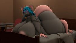 1girls 2d anthro bbw big_ass big_breasts breasts bubble_butt cleavage female furry huge_ass huge_breasts kingofthekabuto maddie_rattie nipples obese obese_female overweight queenofthekabuto solo ssbbw tagme thick_thighs wide_hips