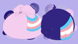big_ass big_breasts blueberry_inflation breasts bubble_butt butbubbline cleavage eeveelution espeon female huge_ass huge_breasts hyper_ass inflation pokemon pokemon_(species) pride_month tagme thick_thighs trans_pride_colors trans_woman transgender transgender_flag wide_hips