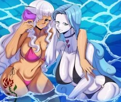 2girls aqua_hair ass big_ass big_boobs big_breasts big_butt big_hips big_thighs big_tits bikini blue_eyes blue_hair boobs breasts brunette brunette_female butt charlotte_amande charlotte_smoothie coolb curvaceous curvaceous_body curvaceous_female curvaceous_figure curvaceous_hips curvaceous_thighs curvy curvy_body curvy_female curvy_figure curvy_hips curvy_thighs female green_eyes hips huge_ass huge_boobs huge_breasts huge_butt huge_hips huge_thighs huge_tits long_hair massive_ass massive_butt massive_hips massive_thighs one_piece sisters tattoo tattoo_on_legs thick_thighs thighhighs thighs tits voluptuous voluptuous_body voluptuous_female voluptuous_milf white_body white_hair white_skin wide_hips wide_thighs
