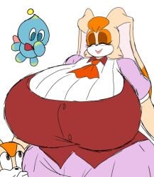 anthro cream_the_rabbit female furry girl milf momiji_(artist) sonic_(series) tagme vanilla_the_rabbit