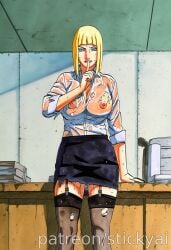 1girl 1girls ai_generated anime boruto breasts curvy curvy_female curvy_figure eyes female fit hair naruto naruto_shippuden nsfw samui stickyai tits voluptuous