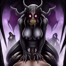 1boy 1girls abused_male ai_assisted ai_generated arachnid black_skin boobs breasts chitin claws dark dominant_female doomed_penis erect_penis erection evil_expression fangs female_demon female_monster female_rapes_man female_rapist femdom glowing_eyes horror human human_penetrating in_hell male menacing milking_penis monster_female monster_girl monster_on_male nightmare_creature nightmare_fuel nightmare_waifu nipples nonconsenting_male nonhuman penetration penis_abuse penis_predator preying_on_penis raped_male reverse_rape scary teratophilia trapped_man wetnightmare what where_is_your_god_now woman_on_top
