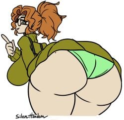 1girls ass ass_focus big_ass big_breasts color_edit commission commissioner_upload deadlock female female_only ginger ginger_female glasses green_panties mole mole_on_ass nerd nerdy_female paige_(deadlock) panties silenttandem upskirt