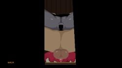 1boy 2girls animated collaborative_sex covered_pussy femdom grey_skin mimic_chest monster nun peephole pixel_art post-nut_calamity red_skin shoestrang sound tagme thrusting treasure_chest video voyeur