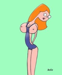 animated candace_flynn disney female female_only helix human nipples phineas_and_ferb solo tagme