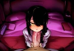 ai_generated blowjob chainsaw_man fellatio huge_cock lameai long_penis looking_at_penis looking_at_viewer nayuta_(chainsaw_man) oral pov sucking_penis