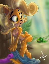 1girls activision bandicoot coco_bandicoot crash_(series) crash_bandicoot_(series) dapperscrew female female_furry nude solo