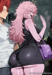 1girls ai_generated eeveai eijirou_kirishima mina_ashido my_hero_academia tagme