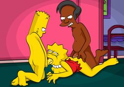 apu_nahasapeemapetilon bart_simpson batothecyborg brother_and_sister female human incest lisa_simpson male straight tagme the_simpsons toonfanclub yellow_body