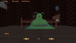 1boy animated bed big_ass blowjob diorama female femdom flapping game_over goo_creature green_skin limbless monster penetration penis pixel_art post-nut_calamity prisoner raped_by_monster shoestrang slime slug sound tagme tied_up transparent_body video video_games