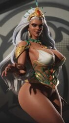 abs ai_generated ass big_ass big_breasts breasts female female_only huge huge_ass large_ass large_breasts marvel marvel_comics marvel_rivals muscular_thighs ororo_munroe renanvp storm_(marvel_rivals) storm_(queen_of_wakanda) storm_(x-men) thick_thighs thunder_thighs wide_hips x-men