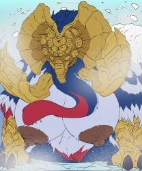1girls anthro big_breasts gammoth huge_breasts large_breasts monster monster_girl monster_hunter nude nude_female tolerain_(artist)