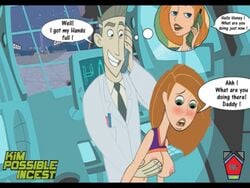 ann_possible cheating_husband disney disney_channel father_and_daughter female human incest james_timothy_possible kim_possible kimberly_ann_possible male nipples on_phone straight straight_hair tagme