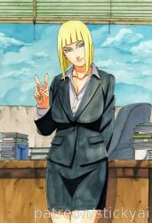1girl 1girls ai_generated anime boruto breasts curvy curvy_female curvy_figure eyes female fit hair naruto naruto_shippuden nsfw samui stickyai tits voluptuous