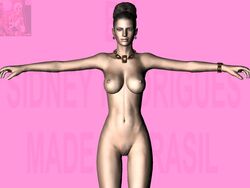 1girls 3d breasts completely_nude completely_nude_female excella_gionne female female_only garry's_mod human human_female human_only nipples nude nude_female resident_evil resident_evil_5 solo t_pose