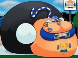 bbw big_ass big_breasts breasts bubble_butt cleavage felicia_(darkstalkers) huge_ass huge_breasts hyper_ass monobutt overweight ssbbw thick_thighs user3345 wide_hips