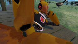 3d 3d_(artwork) advanced_education_with_viktor_strobovski alien alien_girl angry angry_expression angry_face arm_up ass ass_focus avian avian_humanoid background beak bird bird_girl bottom_view bottomless bottomless_anthro bottomless_female duck eternitydev grass laying_on_side looking_at_viewer on_ground on_side pagonioplo-igetis_(votv) robot robot_anthro robot_girl robot_joints robot_pussy rozital spread_legs spreading thighs topwear voices_of_the_void vrchat vrchat_model vrchatavatar water