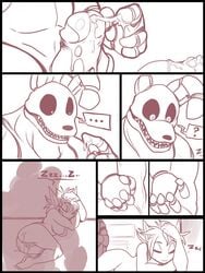 2015 animatronic anthro breasts comic cum cum_in_pussy cum_inside cum_on_penis elf emi emi's_night_at_freddy's emi_(character) emi_(twistedgrim) erection female five_nights_at_freddy's five_nights_at_freddy's_3 hair heart huge_cock humanoid humanoid_penis kayla-na machine male mechanical monochrome nipples penis pointy_ears pussy robot saliva sex springtrap springtrap_(fnaf) straight teeth tongue tongue_out vein veiny_penis