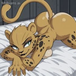 1girls ai_generated barbara_ann_minerva big_booty cheetah cheetah_(dc) dc_comics dcau feline female furry justice_league mobians_ai mudman91 nude sexy solo warner_brothers wonder_woman_(series)