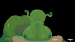 1boy absorption_vore animated big_ass big_breasts blowjob cum dubious_consent female game_over goo_creature green_nipples green_skin limbless monster penis pixel_art post-nut_calamity pov resting_on_partner shoestrang showcase slime sound tagme transparent_body video video_games