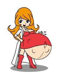 enjoying_pregnancy fetal_movement ginger ginger_female ginger_hair hyper_pregnancy kicking_(pregnancy) mona_(warioware) nintendo pregnancy pregnant pregnant_belly pregnant_female warioware