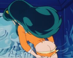 ai_generated ass exposed_ass exposed_pussy girl lum pussy undressing undressing_self urusei_yatsura