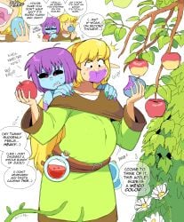 2025 belly_expansion big_belly comic dr-worm dummie_(lewdlemage) elf elf_girl lewdlemage tagme