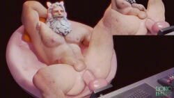 anal anal_insertion anal_sex animated bara beard bonoimma daddy dilf machine machine_sex male male_only muscular muscular_male no_sound overwatch reinhardt solo streaming tagme video