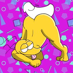 ass ass_up assjob big_ass cute disembodied_penis femboy graggle_simpson gumbly_simpson huge_ass jackopose pink_background the_simpsons weird_matt_(the_simpsons) white_penis yellow_skin