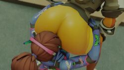 2girls 3d activision animated ass ass_bigger_than_head ass_on_face big_ass big_hips curves curvy curvy_body curvy_female curvy_females curvy_figure curvy_hips d.va d.va_(overwatch_2) face_in_ass face_on_ass female girl hourglass hourglass_figure huge_ass mp4 no_sound overwatch plump round_ass round_butt suggestive_look thick thick_ass thick_hips thick_legs tracer video video_game_character video_games wide_hips wide_thighs yellow_suit yuri