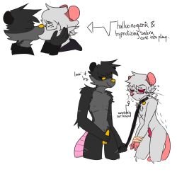 absurd_res ace_of_spades anthro bound duo hands_tied hi_res hypnosis kiss_on_lips leash_and_collar male male/male mammal marsupial masturbation mind_control murid murine navisludge nero(navisludge) penile penile_masturbation possum rat rodent the_only_card_you_need the_only_god_you_need