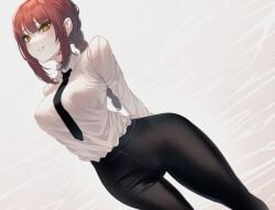 makima (chainsaw man) from chainsaw man by mucha (pixiv)