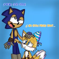 2boys abuse blue_eyes blue_fur blush cock crazy_eyes cum green_eyes manipulation mobian_(species) nervous pirate rape sails_(sonic_prime) sega sonic_(series) sonic_prime sonic_the_hedgehog sonic_the_hedgehog_(series) tails tricked yellow_fur